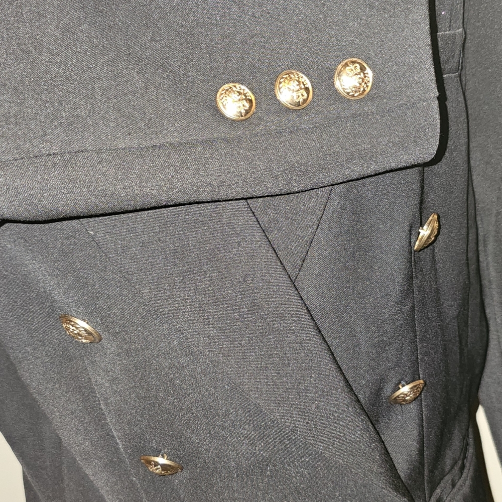 Black blazer with gold button details - Picture 8 of 12